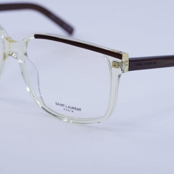 🕶️ New Saint Laurent SL599OPT 004 Eyeglasses - Dark Brown Frame 58mm - Picture 2 of 12